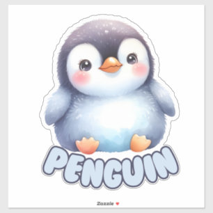 Pegatina Pingüino encantador - Guardería