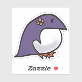 Pegatina Pingüino morado