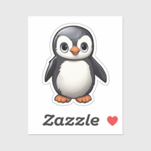 Pegatina pingüino personalizado