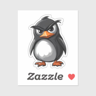 Pegatina pingüino personalizado