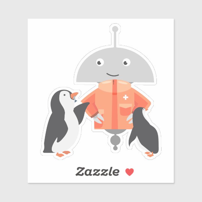 Pegatina Pingüinos de Mia (Hoja)