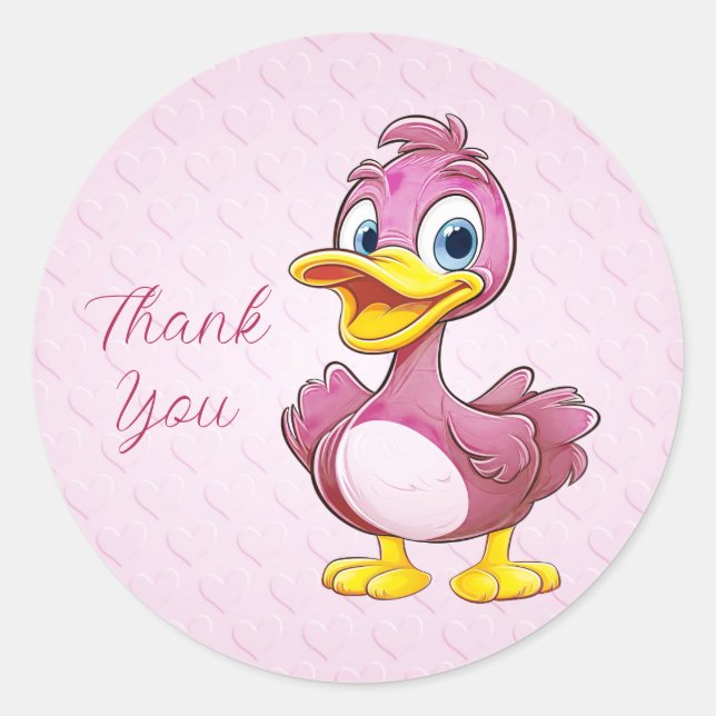 Pegatina Pink Duck (Anverso)