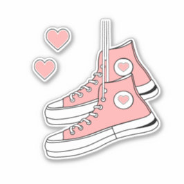 Pegatina Pink Girly Sneakers