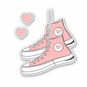 Pegatina Pink Girly Sneakers