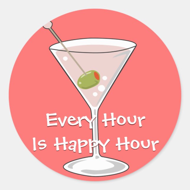 Pegatina Pink Martini (Anverso)