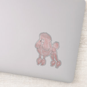 Pegatina Pink Poodle