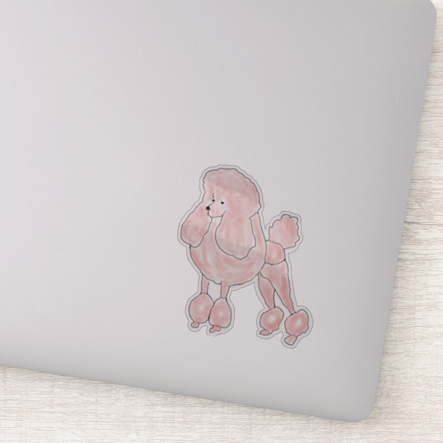 Pegatina Pink Poodle (Detalle)