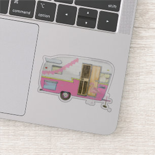 Pegatina Pink She Shed Camper Trailer