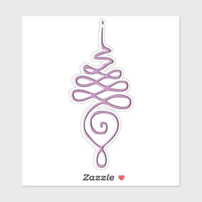 Pegatina Pink Unalome  (Hoja)