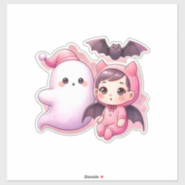 Pegatina pinkaween Babies ai art
