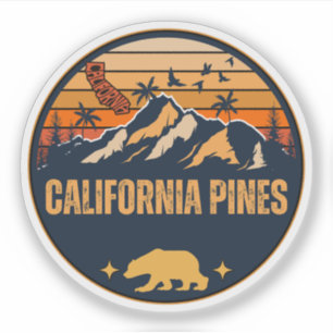 Pegatina Pinos de California, California