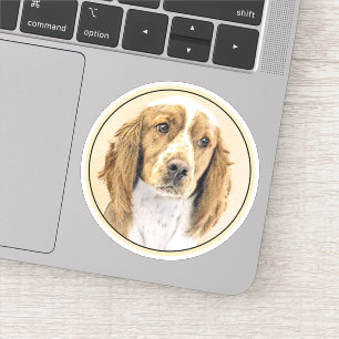 Pegatina Pintado español de Springer galesa - Arte de perro