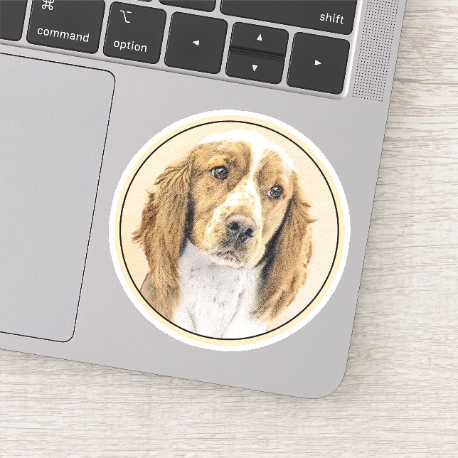 Pegatina Pintado español de Springer galesa - Arte de perro (Detalle)