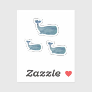 Pegatina Pintando ballenas Nautical