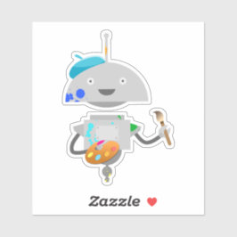 Pegatina Pintor de Mia