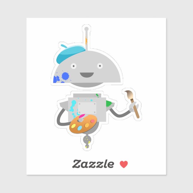 Pegatina Pintor de Mia (Hoja)