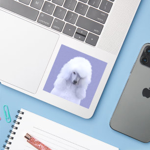 Pegatina Pintura blanca de canapé estándar - Arte de perro