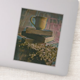 Pegatina Pintura de amante de la biblioteca