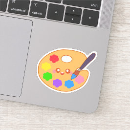 Pegatina Pintura de artista colorida