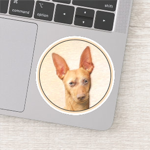 Pegatina Pintura de Cirneco dell'Etna - Arte de perros orig