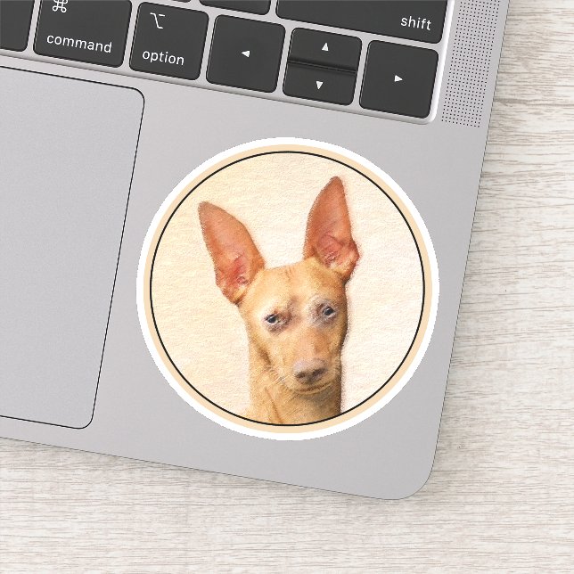 Pegatina Pintura de Cirneco dell'Etna - Arte de perros orig (Detalle)