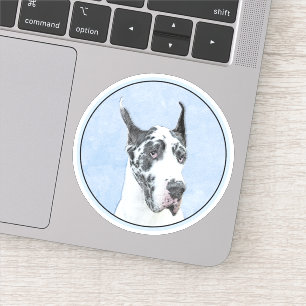 Pegatina Pintura de gran dano (Harlequin) - Arte original d