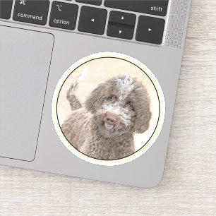 Pegatina Pintura de Lagotto Romagnolo - Arte de perro origi