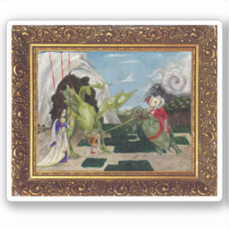 Pegatina Pintura de los ojos del ratón a partir del té de l