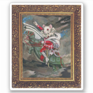 Pegatina Pintura de los ojos del ratón a partir del té de l