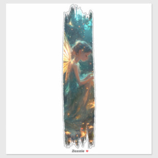 Pegatina Pintura de pincel de lechón de bosque encantado