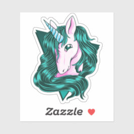 Pegatina Pintura de unicornio Pequeña