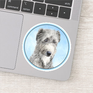 Pegatina Pintura escocesa del perro - Ar original del perro