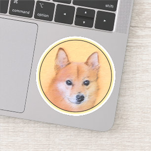Pegatina Pintura finlandesa de Spitz - Arte de perro origin