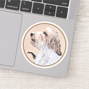 Pegatina Pintura Petit Basset Griffon Vendéen - Arte de per