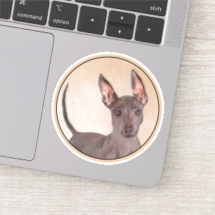 Pegatina Pintura Xoloitzcuintli - Arte Perro Original Cuto