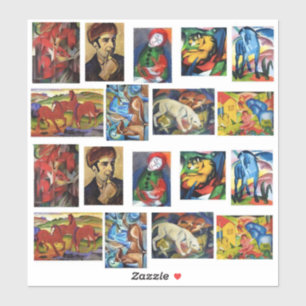 Pegatina Pinturas de arte de Franz Marc