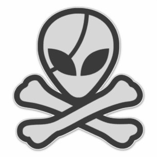 Pegatina Pirata Alien