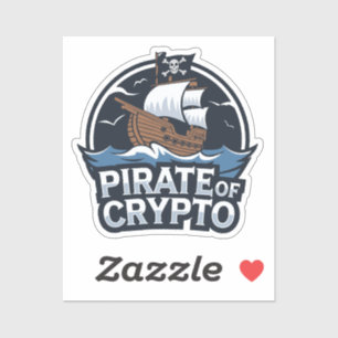 Pegatina Pirata de Crypto