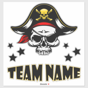 Pegatina Pirata personalizado único personalizado