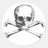 Pegatina Pirata Skull y Crossbone