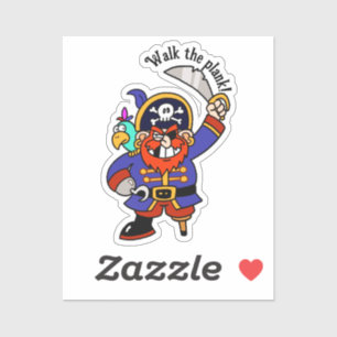 Pegatina Pirate Capt. con Peg Leg