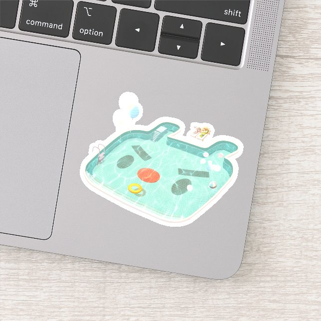 Pegatina Piscina (Detalle)