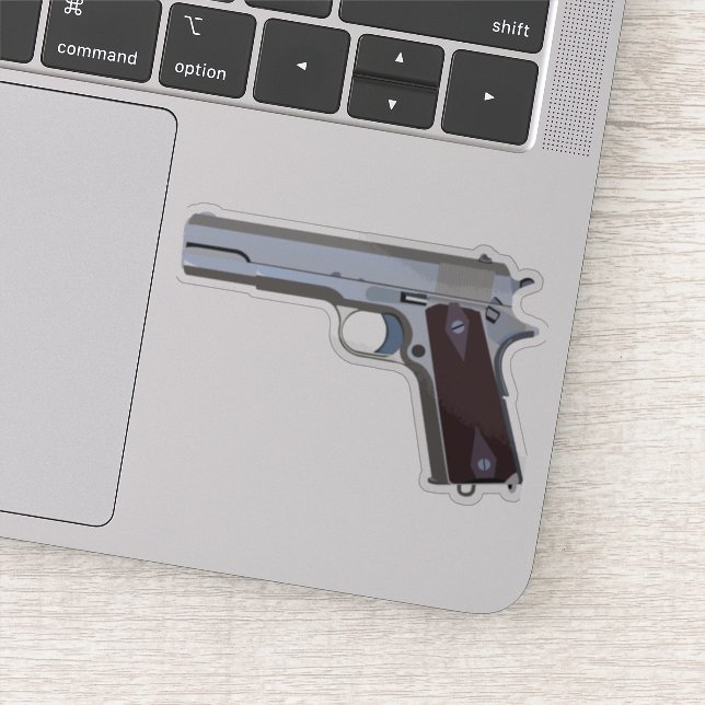 Pegatina Pistol semiautomático americano (Detalle)