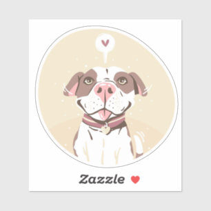 Pegatina Pit Bull Adorable