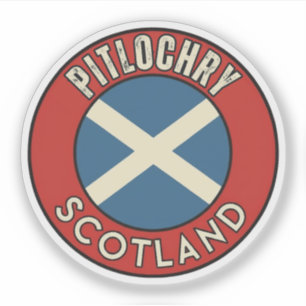 Pegatina Pitlochry, Escocia