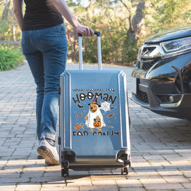 Pegatina Pitpull Dog Halloween Ghost Spooky (Maleta Insitu)