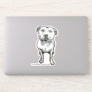 Pegatina Pittie con ojos amables