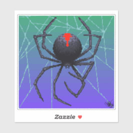 Pegatina píxel de la viuda negra