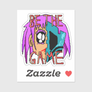 Pegatina Pixel Rebel Zoe - Arte de Personaje 8 Bits