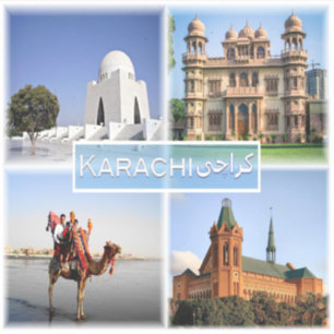 Pegatina PK Karachi - Mazar e Quaid - Palacio Mohatta -